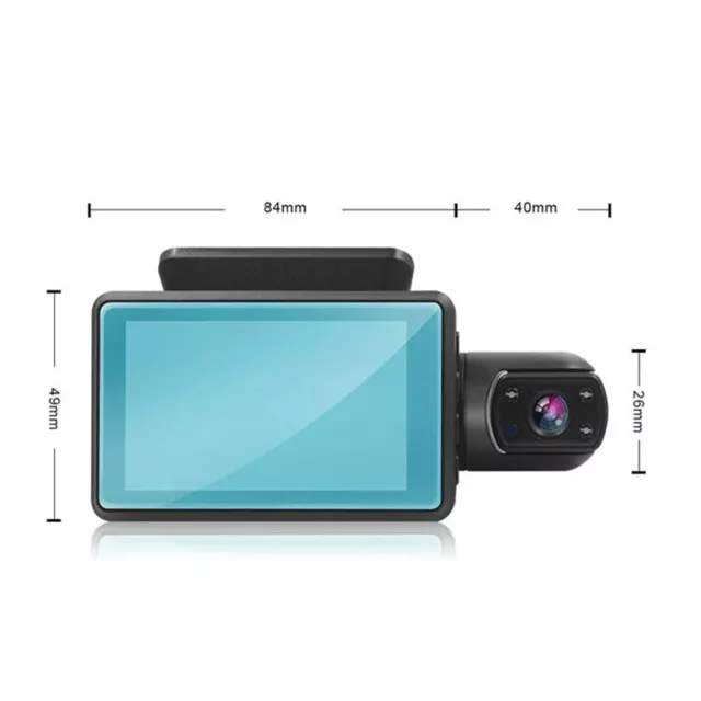 1080P Dual Lens Car DVR Dash Cam Video Recorder G-Sensor Caméra avant et arrière