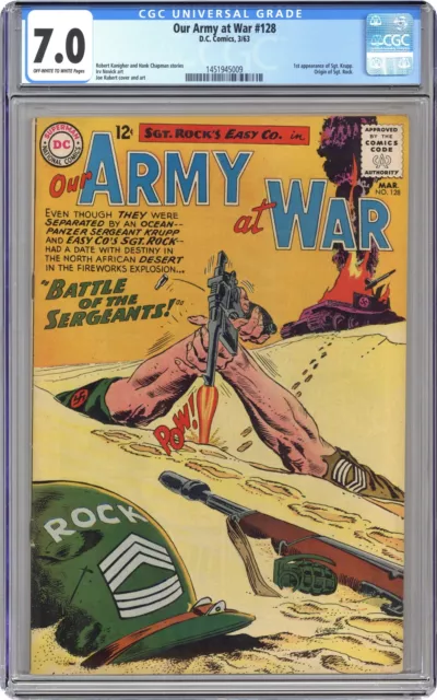 Our Army at War #128 CGC 7.0 1963 1451945009