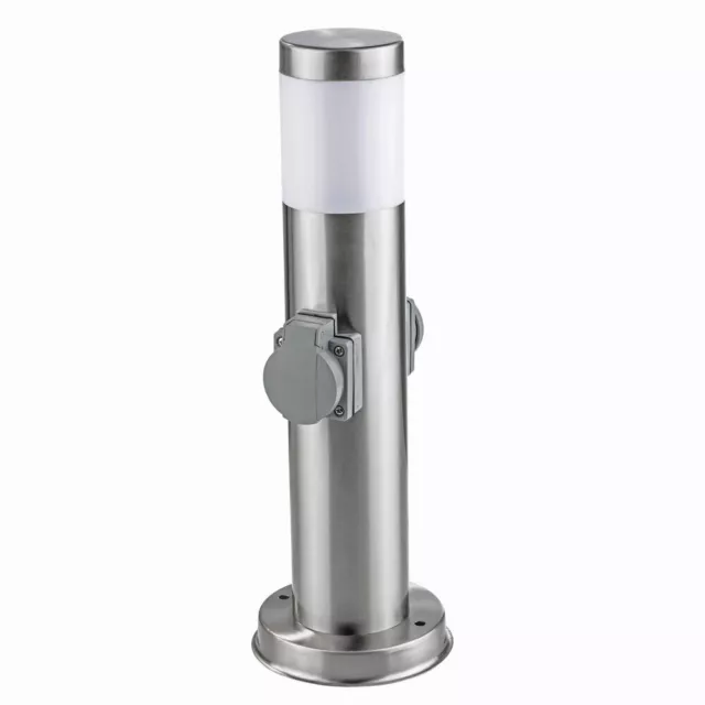 Acier Inox Prise Multiple Avec Éclairage Électrique de Jardin Externe