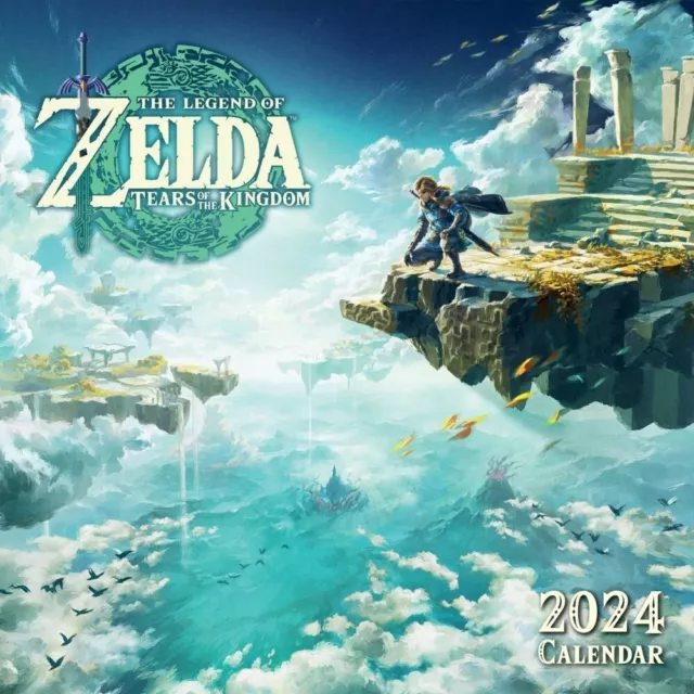 2024 CALENDAR THE Legend Of Zelda Month to View Square Wall Hanging