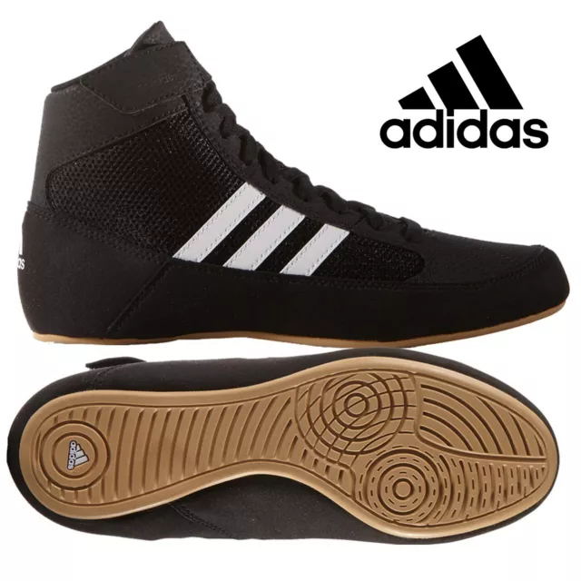 Ringerschuhe Kinder Adidas Havoc Schwarz Black Wrestling Shoes Ringen