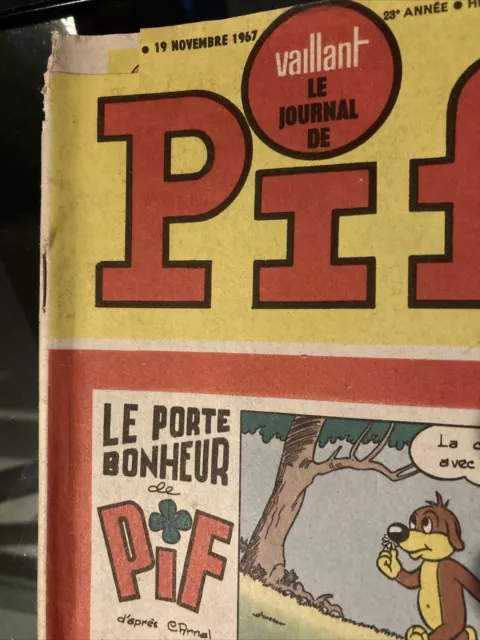 VAILLANT LE JOURNAL DE PIF - 19 Novembre 1967 ⭐️ 3