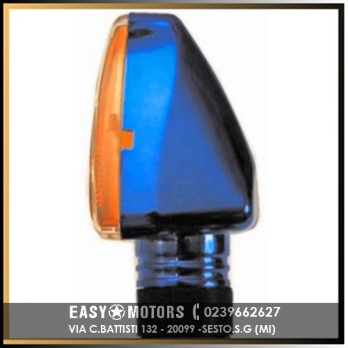 Paire de Clignotants Moto Homologué Arrow Bleu Tige Courte