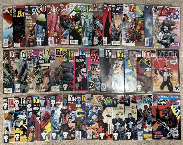 40 Marvel DC Comics Punisher Superman Batman Steel Lobo Ghost Rider Mixed Lot