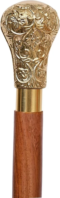 37" Octopus Head Walking Cane Victorian Style Walking Stick