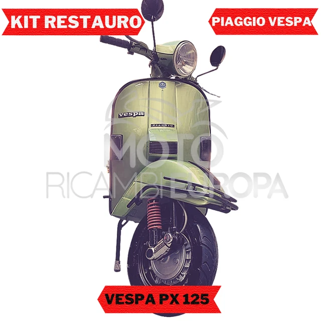 Kit Restauro Vespa PX - Piedini, Scarpette Cavalletto E Plastiche Per Pedale Freno E Leva Avviamento