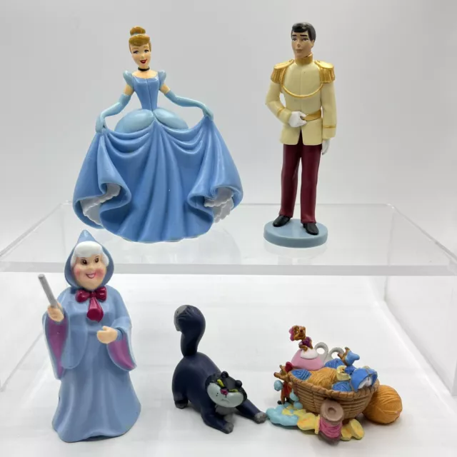 Disney Princesa Cenicienta Príncipe Encantador Hada Madrina Figuras Pasteles Toppers