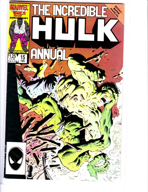 1986 The Incredible Hulk Annual #15 "Marvel Comics" Comic Book