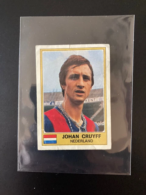 Johan Cruyff Sticker #193 - Panini Euro Football - Nederland - Barcelona - 1976