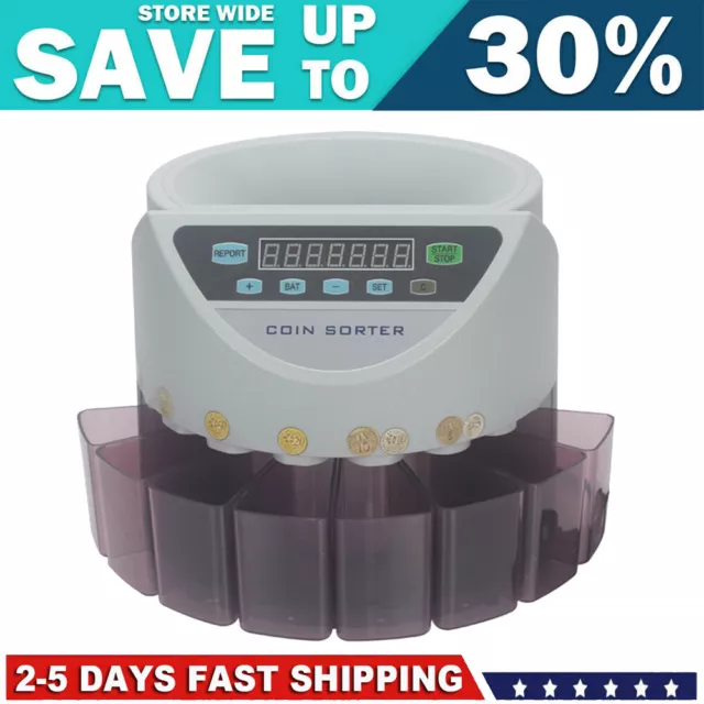 Australian Coin Sorter LED Display Automatic Electronic Counter Counting Machine