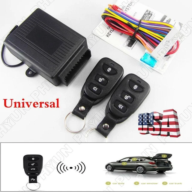 1×Car Anti-theft Alarm Remote Control Central Kit Door Lock Keyless Entry System