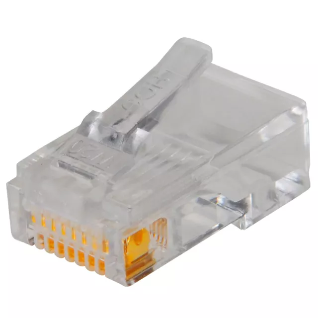 RJ45 8C Modular Connectors For Flat Cable 10 Pcs.