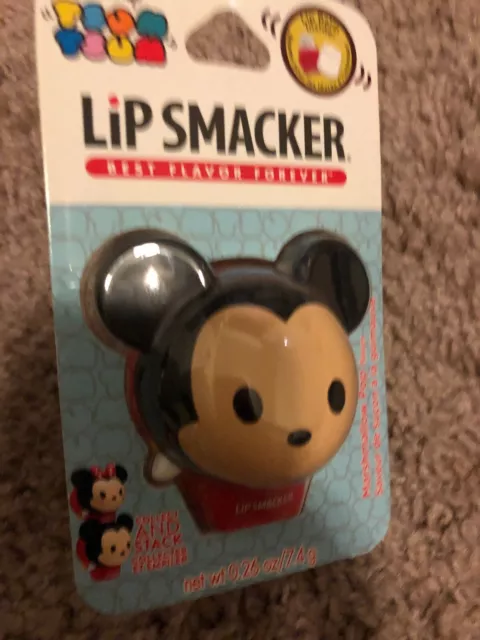 Disney Lip Smacker Tsum Tsum Mickey Mouse Holiday Punch Flavor Lip Balm NEW -P2