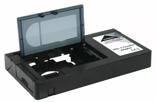 VHS C to VHS Cassette Adapter Converts Video Camcorder Tapes to VHS Video