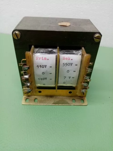 Röhrenprojekt, Transformator 550/7Volt, Primär 220 Volt  Kern 85 B