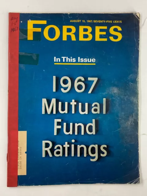 VTG Forbes Magazine August 15 1967 The 1967 Mutual Fund Ratings
