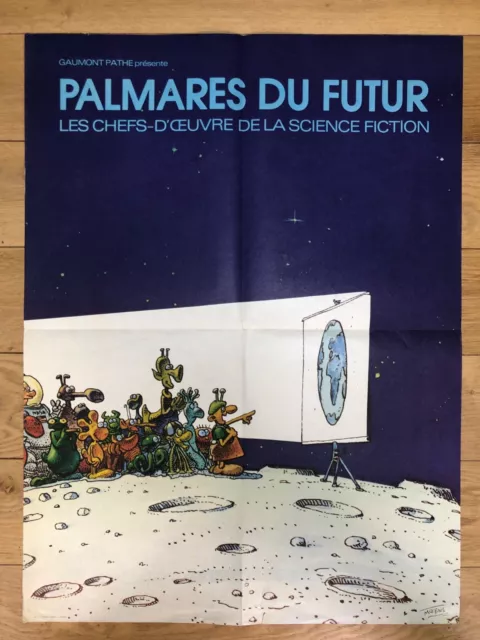 MOEBIUS / GIRAUD RARE AFFICHE 80 x 60 PALMARÈS DU FUTUR 1975 Assez bon état 3