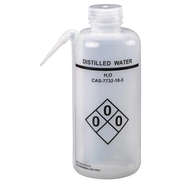 LAB SAFETY SUPPLY 24J891 Wash Bottle,750 mL,85.1 mm Dia,PK2 24J891