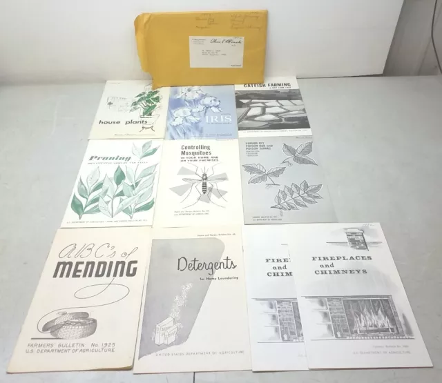 USDA Bulletins Assorted Lot Ten Vintage 1950s 1960s 1970s Pamphlets Agriculture