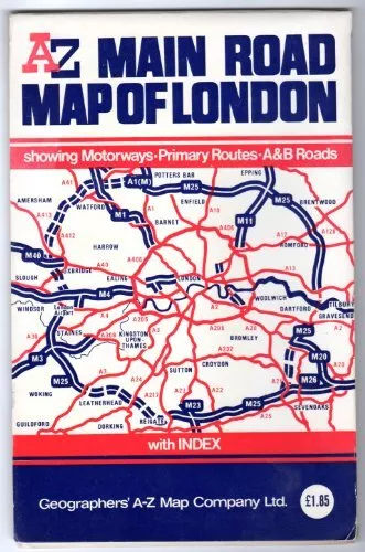 M25 Main Road London By Geographers' A-Z Map Company