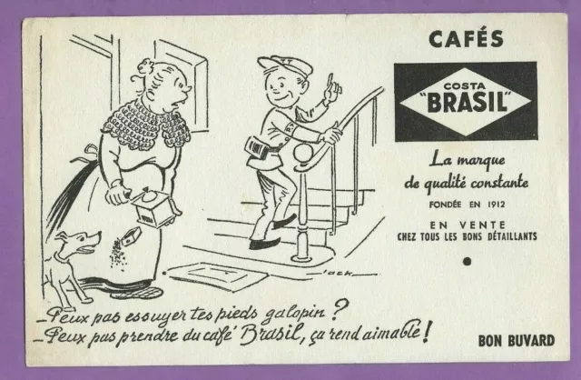 Buvard ancien : Cafés Costa "Brasil"