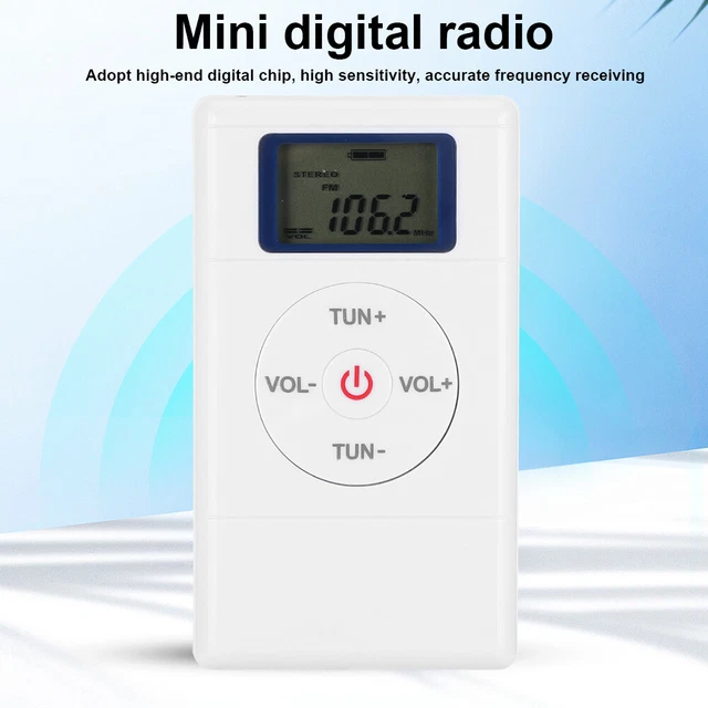 Phyachelo Mini Radio FM Portatile Con Bluetooth, Altoparlante HiFi, Doppia Sveglia E Vivavoce