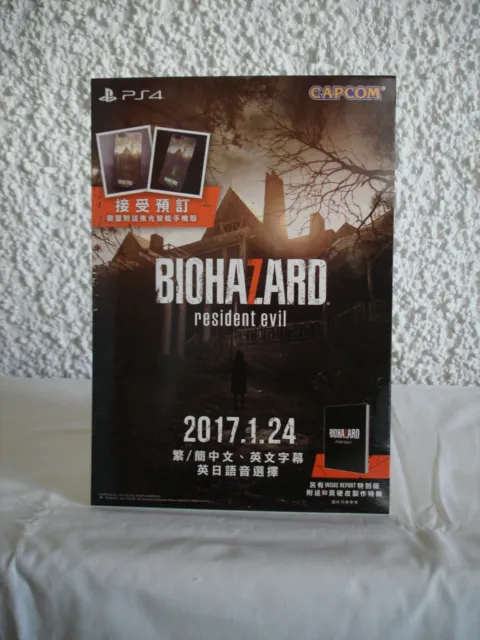 Resident Evil 7 Biohazard 7 Promo Pappaufsteller Display Standee Capcom Rar Rare