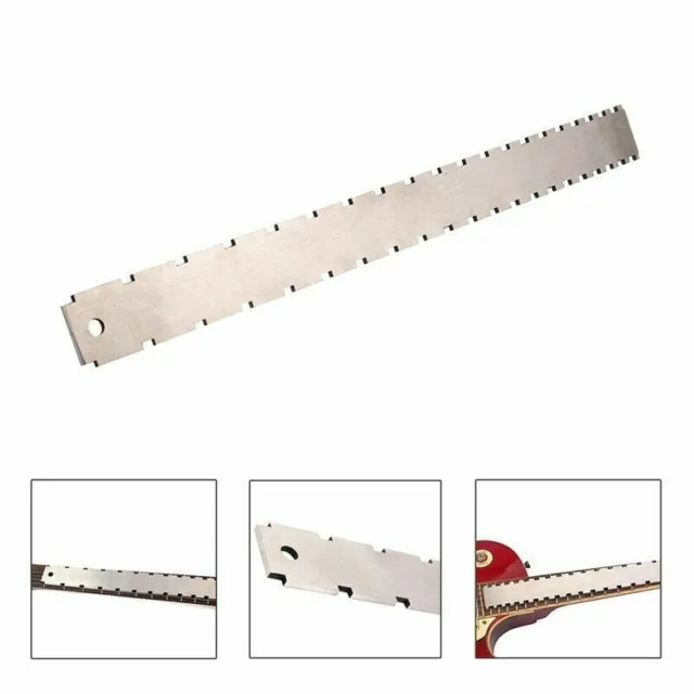 Guitar Neck Notched Straight Edge Neck Ruler Dual Scale Fret Tools for Luthiers