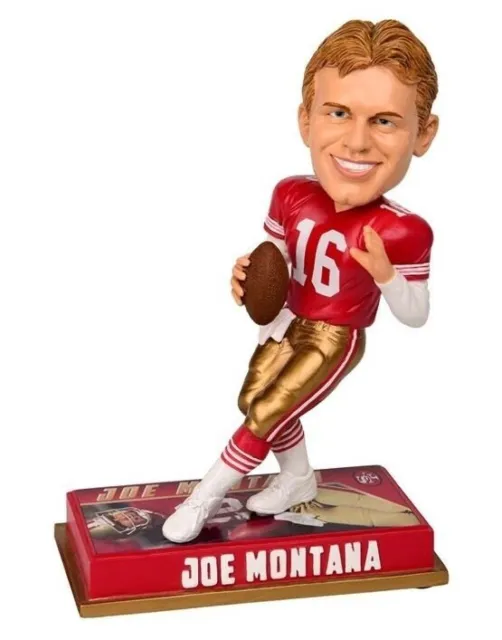 San Francisco 49ers Joe Montana HOF Bobble Head NFL Series 1 NIB 8"