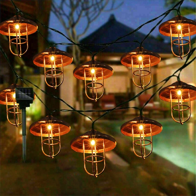 Solar Lichterkette 10 Kugel LED Laterne Beleuchtung Garten Party Außer Dekor DHL