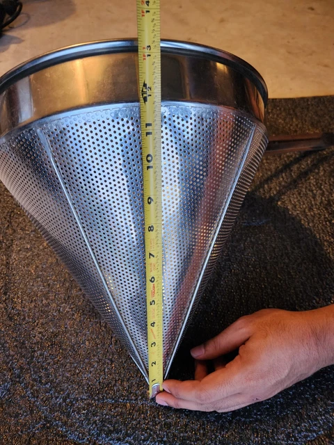 Choice 12" Fine China Cap Strainer