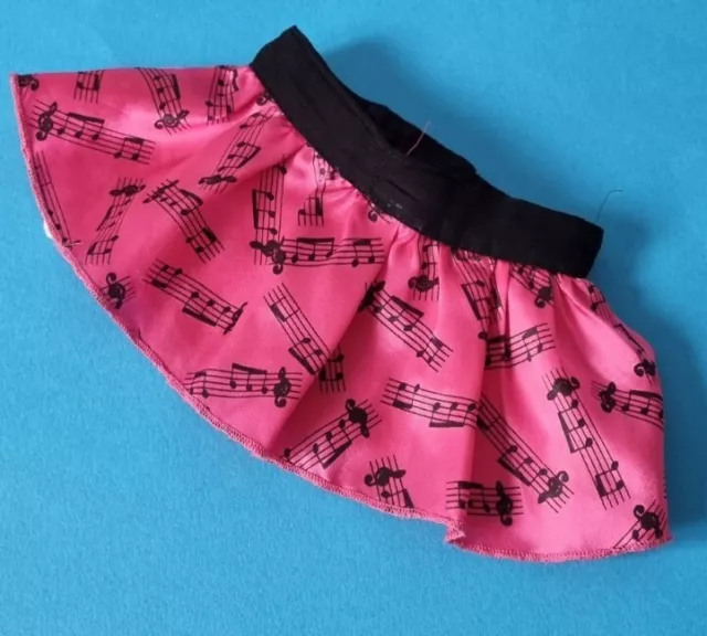 BUILD A BEAR X1 ❤️Pink Music Rare Retired Xmas Skirt Clothes BNWT Christmas Gift