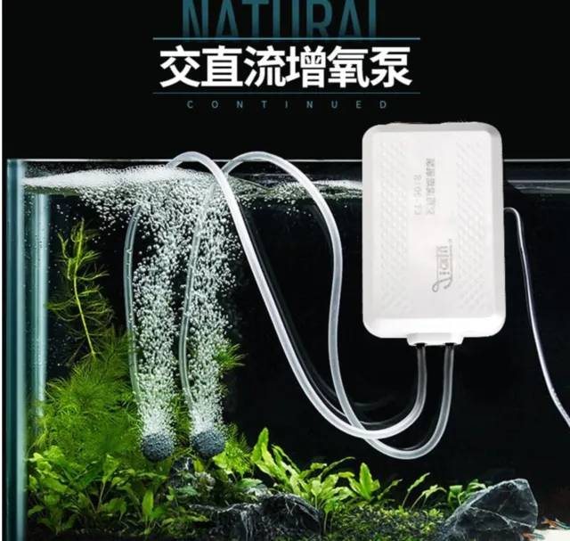 AC & DC dual-use, rechargeable portable air pump aquarium fish tank oxygen pump