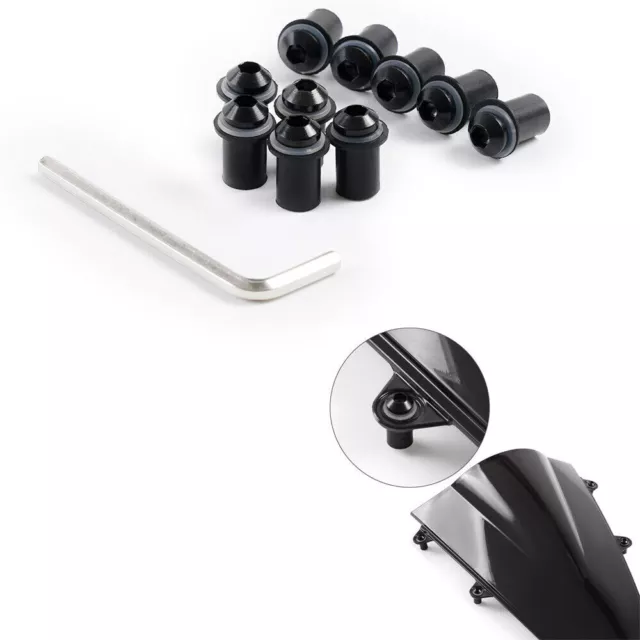 Wellnut Windscreen Screws Bolt for Kawasaki ZX12R 2000 01 02 03 04 2005 2006