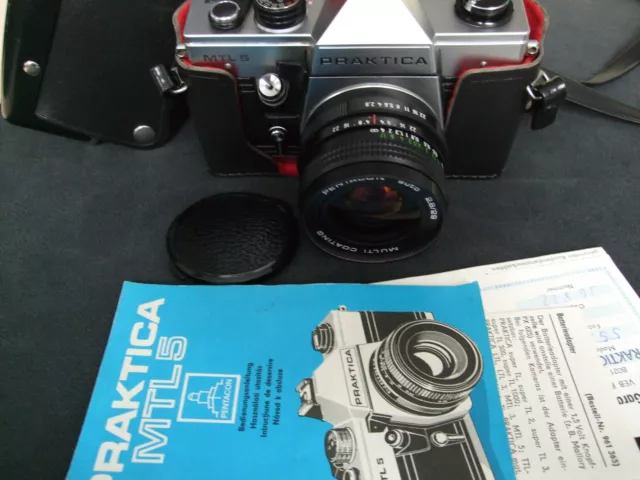 PRAKTICA MTL 5 mit Pentacon 2.8 29 MC M42 Analog Spiegelreflexkamera SLR