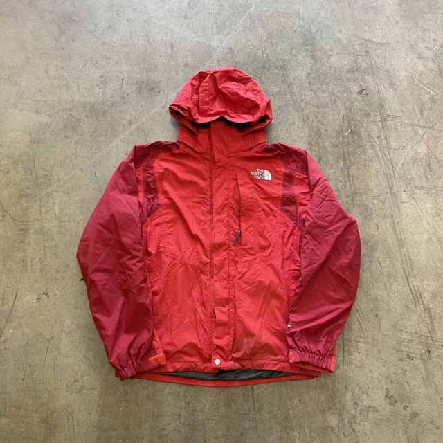 The North Face Rain Coat Hyvent Winter Ski Jacket Red Mens Small