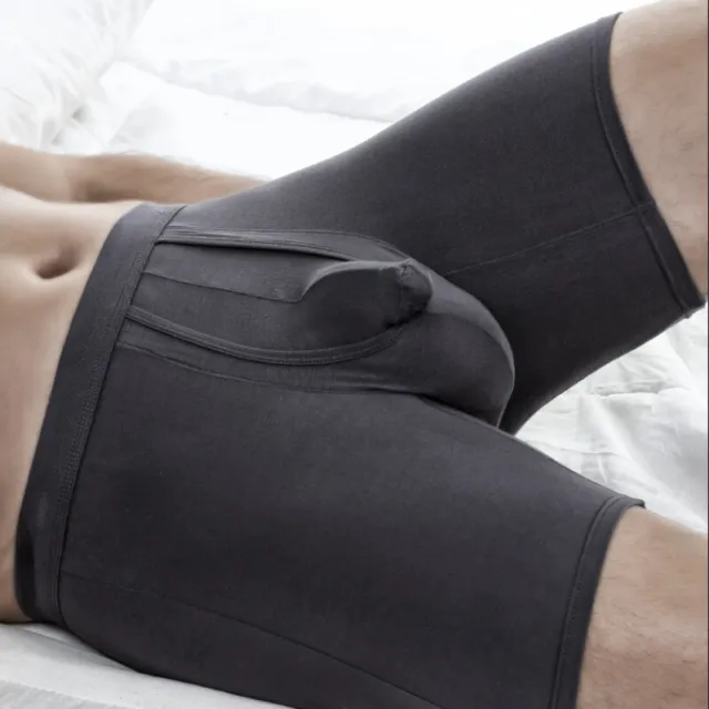 Mens Underwear Separate Penis Ball Pouch Breathable Comfort Sport Boxer Shorts