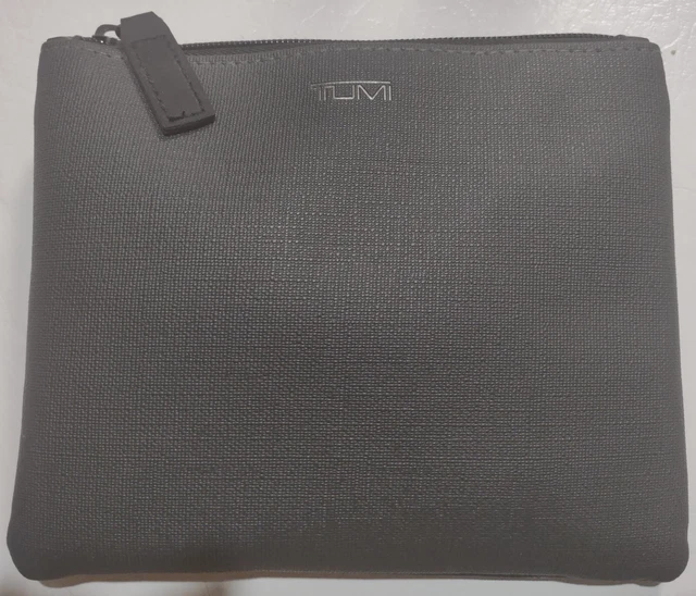 Tumi For Delta Airlines Small Travel Storage Bag ~ Zipper Pouch ~ w/ Toiletries