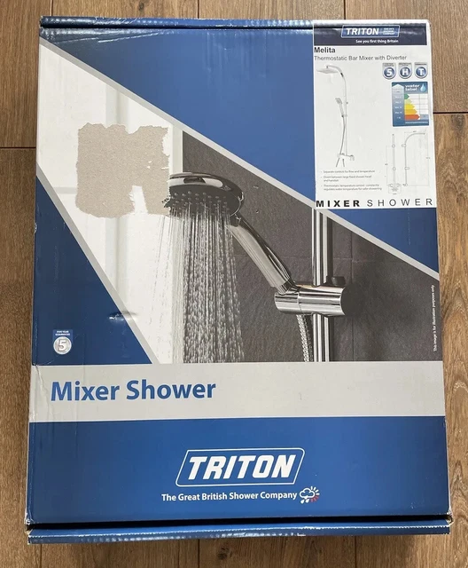 BNISB TRITON MELITA Thermostatic Bar Mixer Shower with Diverter RRP £