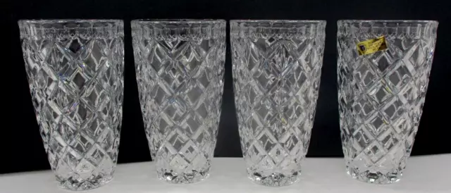 Vintage Tritschler Winterhalder Set of4 West German 24% Lead Crystal Glasses