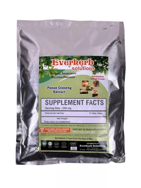 Panax Ginseng-Extrakt 20%Ginsenoside-Pulver Pure Natural Organic Herbal Powder