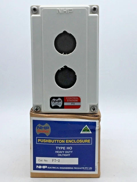 Nhp 3 Button Module NHP FT-2 TYPE HO Push Control Station Enclosure Only Oil Tight with ...