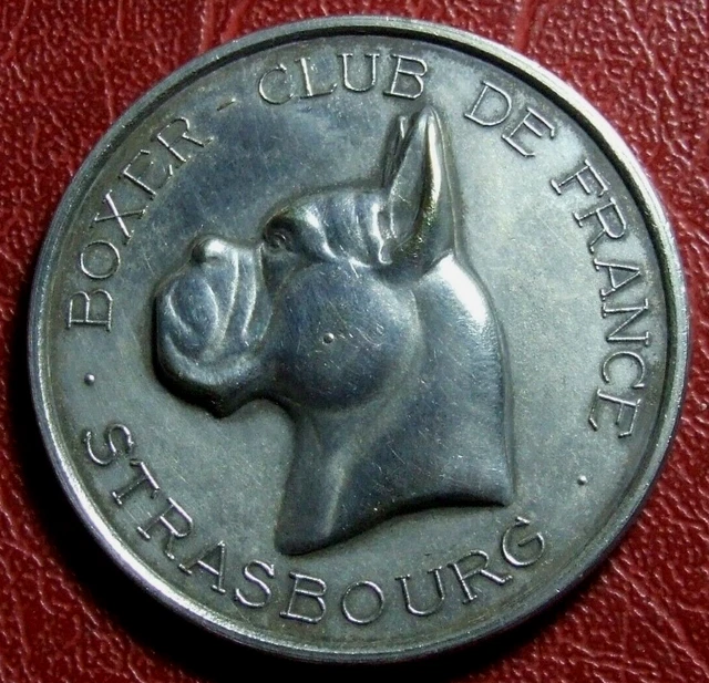 Médaille Boxer Club De France Strasbourg - Bronze XXème Siècle - Collection