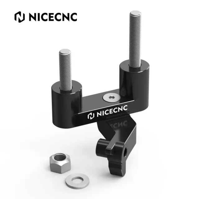 NICECNC Support de fixation droit Aluminium Noir Pour Honda XR650L 1993-2024