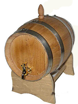 2L Artisanat/Fût /Tonneau/Tonneaux Bois Chêne Fûts Vin Brandy robinet en laiton 