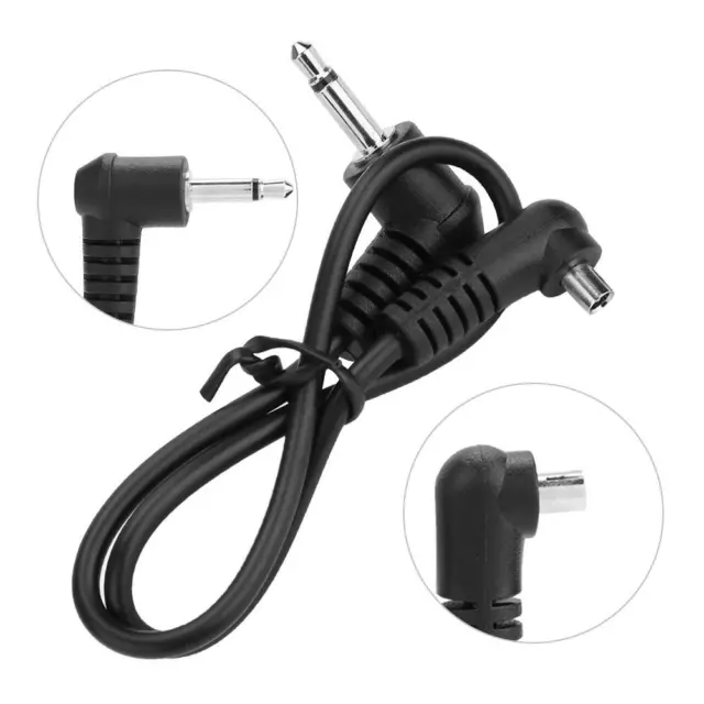 Male to Male Flash PC Sync Cord/Cable for Canon Nikon etc PC sync port Camera