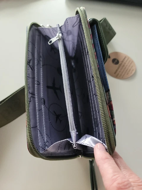 Samantha Brown To-Go Wallet Crossbody w Adjustable Strap~Safari 3
