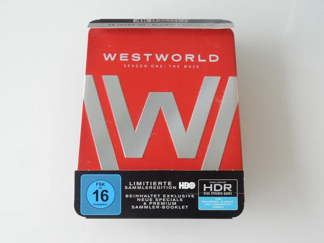 WESTWORLD STAFFEL 1 Das Labyrinth 4K Ultra HD + Bluray **Limitierte