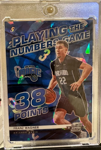2021-22 NBA Contenders Optic Franz Wagner Blue Cracked Ice 24/75 Panini