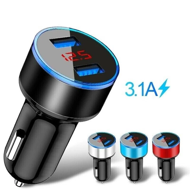 Prise Allume-cigare Double USB – Charge Rapide En Voiture Ou Camping-car, 12V/5V, Neuf !